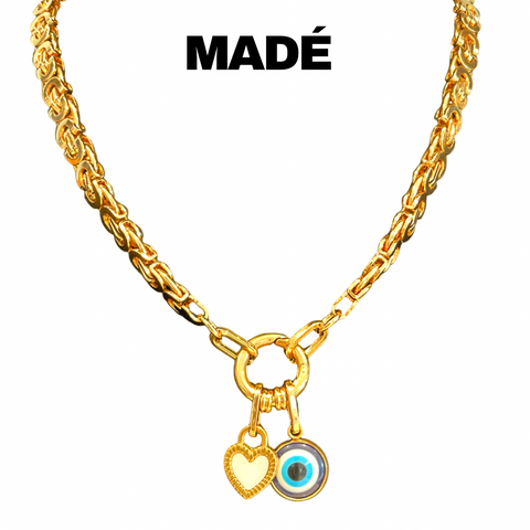MADÉ Gold 8mm Gilded Heart Necklace