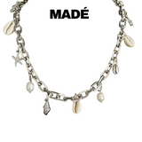 MADÉ Ocean Jewel Necklace Silver 8mm