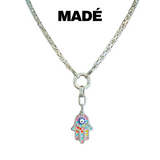 MADÉ Hand Of Fatima Necklace Silver 5mm