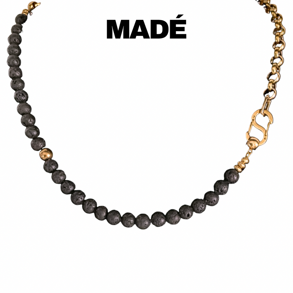 MADÉ Gold Fire and Steel Necklace