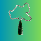 MADÉ Pounamu Greenstone Ohaoha Necklace Silver