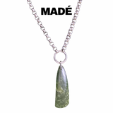 MADÉ Pounamu Greenstone Ohaoha Necklace Silver