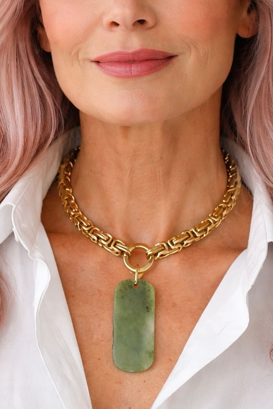 MADÉ Whakamarumaru Pounamu Necklace
