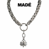 MADÉ Lotus Blooms Necklace Chunky Silver
