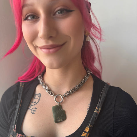 MADÉ Pounamu Moeraki Necklace Silver