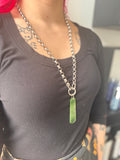 MADÉ Pounamu Greenstone Ohaoha Necklace Silver
