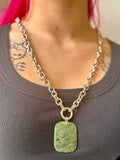MADÉ Pounamu Greenstone Tauwhirotanga Necklace Silver