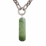 MADÉ Pounamu Greenstone Ohaoha Necklace Silver